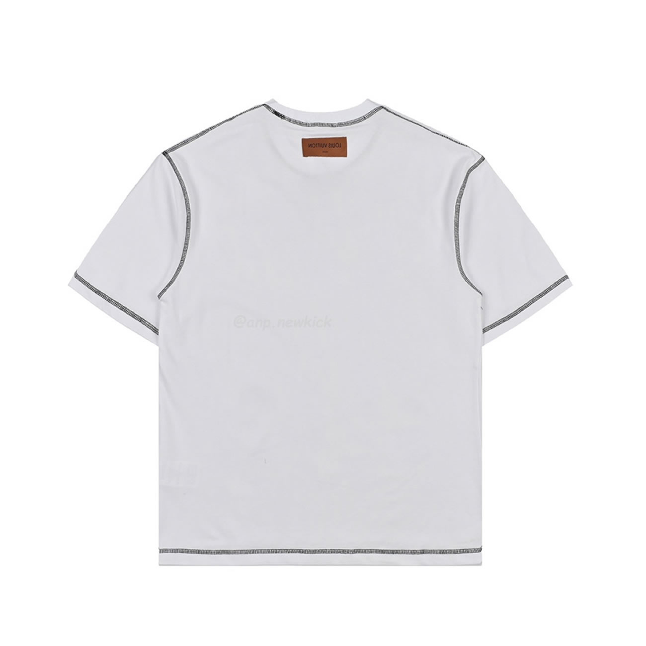 Louis Vuitton 24ss Stitching Cursive Embroidery Letters, Short Sleeves T Shirt (11) - www.newkick.vip